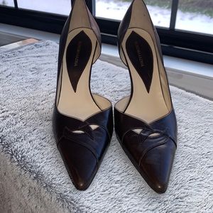 BCBG MaxAzria Brown Leather Heels